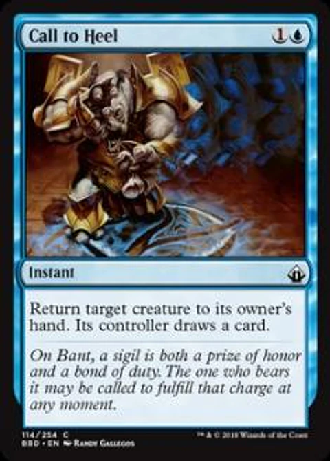 Call to Heel - BBD - C