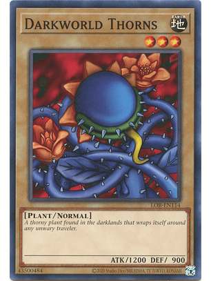 Darkworld Thorns - LOB-EN114 - Common Unlimited (25th Reprint)