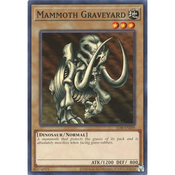 Mammoth Graveyard - LOB-EN009 - Common Unlimited (25th Reprint)