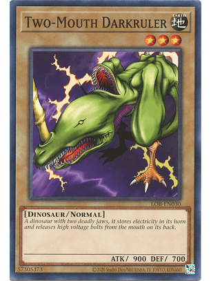 Two-Mouth Darkruler - LOB-EN030 - Common Unlimited (25th Reprint)