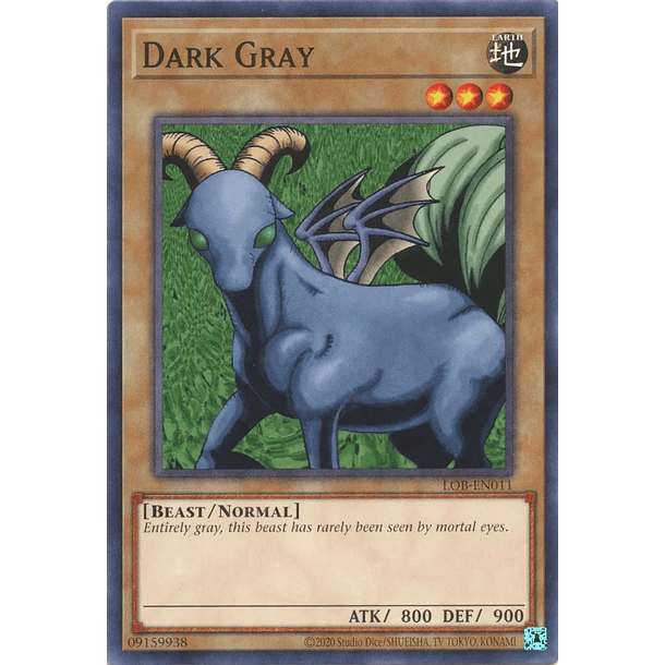 Dark Gray - LOB-EN011 - Common Unlimited (25th Reprint)