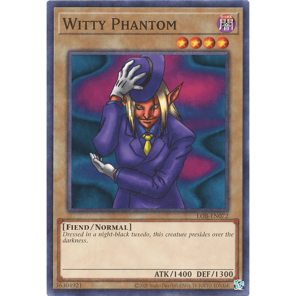 Witty Phantom - LOB-EN072 - Common Unlimited (25th Reprint)