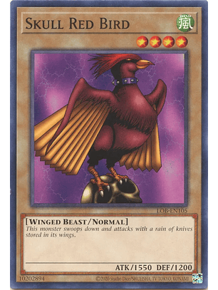 Skull Red Bird - LOB-EN105 - Common Unlimited (25th Reprint)