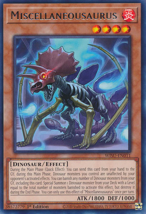 Miscellaneousaurus - WISU-EN011 - Rare 
