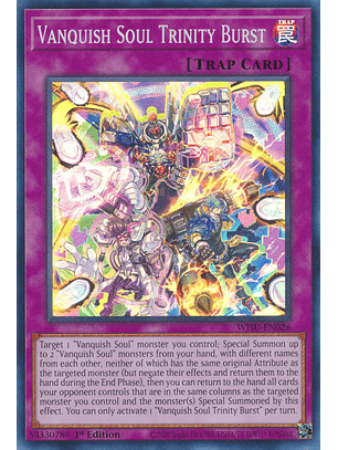Vanquish Soul Trinity Burst - WISU-EN026 - Super Rare 