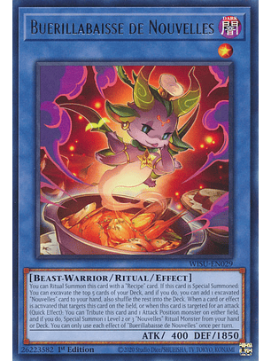 Buerillabaisse de Nouvelles - WISU-EN029 - Rare 