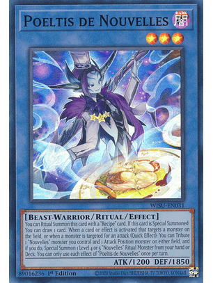 Poeltis de Nouvelles - WISU-EN031 - Super Rare 