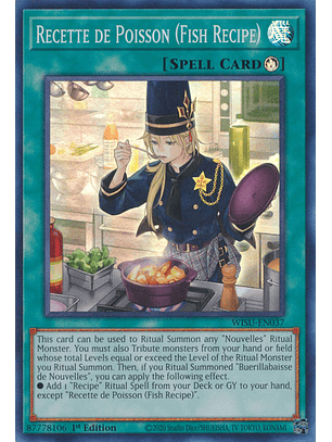 Recette de Poisson (Fish Recipe) - WISU-EN037 - Super Rare 