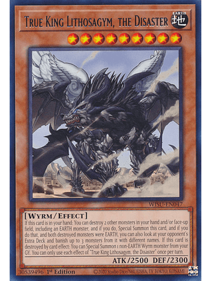 True King Lithosagym, the Disaster - WISU-EN047 - Rare 