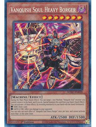 Vanquish Soul Heavy Borger - WISU-EN018 - Collector Rare