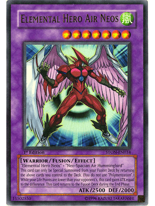 Elemental Hero Air Neos - STON-EN034 - Ultra Rare 1st edition NM