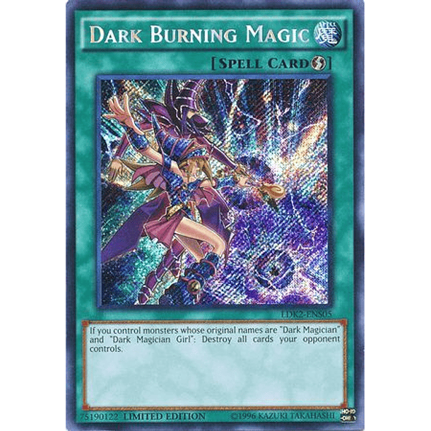 Dark Burning Magic - LDK2-ENS05 - Secret Rare Limited Edition