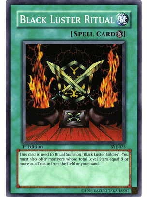 Black Luster Ritual - SYE-025 - Super Rare (daño menor)