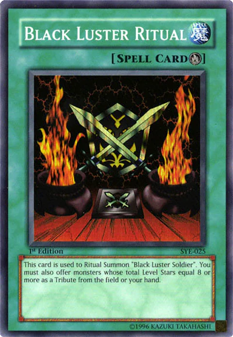 Black Luster Ritual - SYE-025 - Super Rare (daño menor)