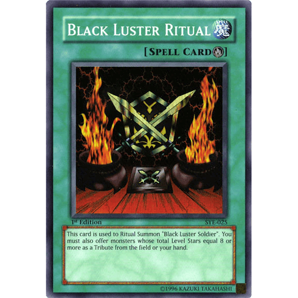 Black Luster Ritual - SYE-025 - Super Rare (daño menor)