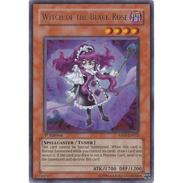 Witch of the Black Rose - ABPF-EN012 - Ultra Rare 1st Edition