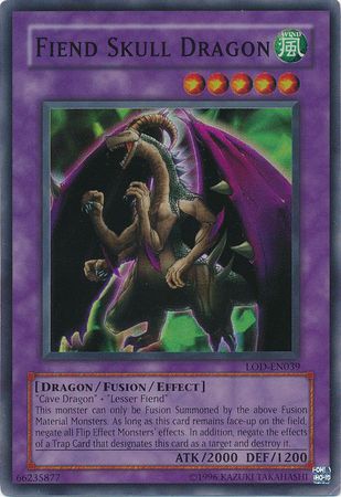 Fiend Skull Dragon - LOD-039 - Super Rare 1