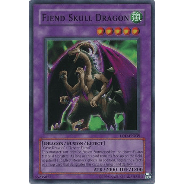 Fiend Skull Dragon - LOD-039 - Super Rare