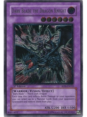 Ultimate Rare - Dark Blade the Dragon Knight - RDS-EN035 1st Edition