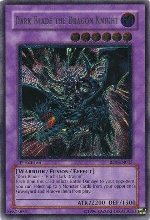 Ultimate Rare - Dark Blade the Dragon Knight - RDS-EN035 1st Edition