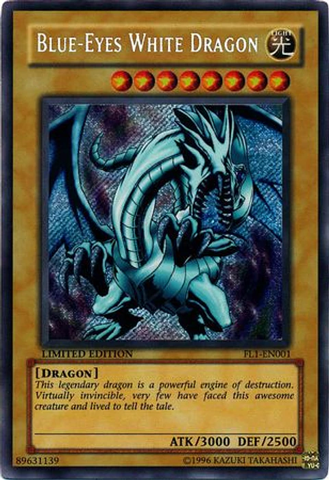 Blue-Eyes White Dragon - FL1-EN001 - Secret Rare