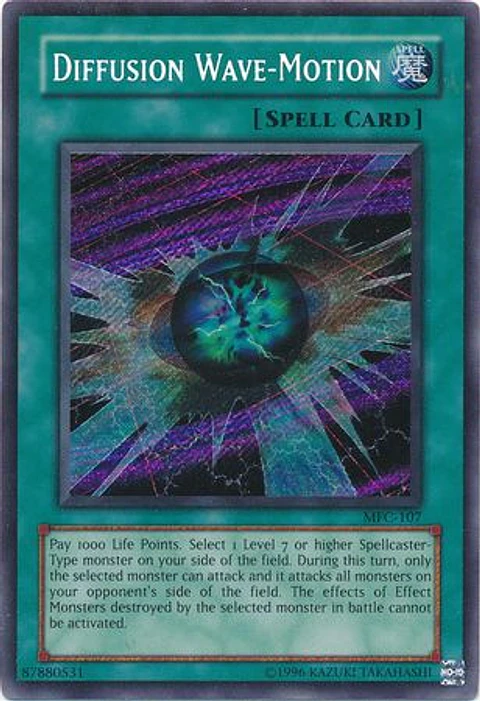Diffusion Wave-Motion - MFC-107 - Secret Rare 1st Edition