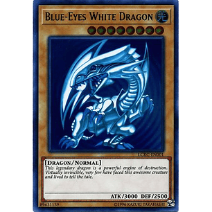 Blue-Eyes White Dragon (Blue Ripple Background) - LCKC-EN001 - Ultra Rare