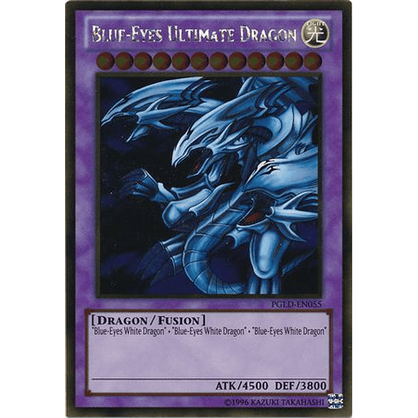 Blue-Eyes Ultimate Dragon - PGLD-EN055 - Gold Rare 