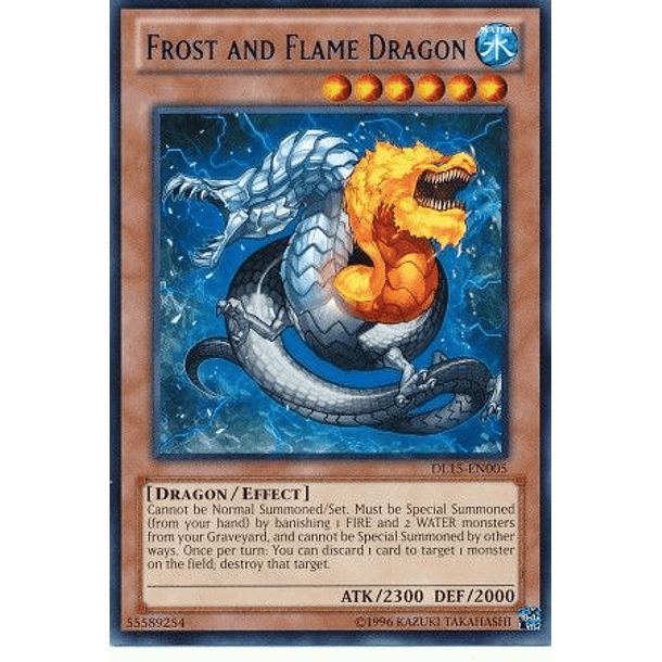 Frost and Flame Dragon - DL15-EN005 - Rare (Verde)