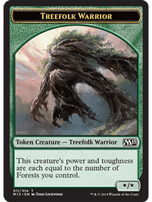 Treefolk Warrior Token - M15