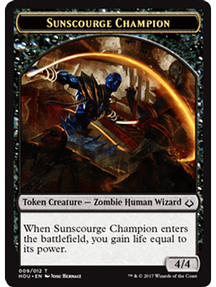 Sunscourge Champion Token - HOU