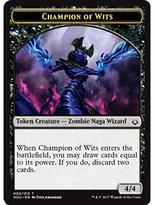 Champion of Wits Token - HOU