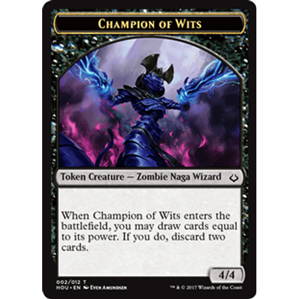 Champion of Wits Token - HOU