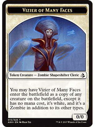 Vizier of Many Faces Token - AKH