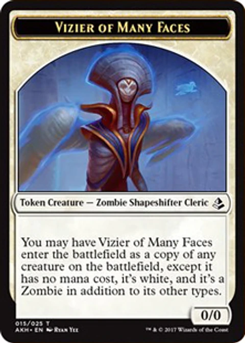 Vizier of Many Faces Token - AKH