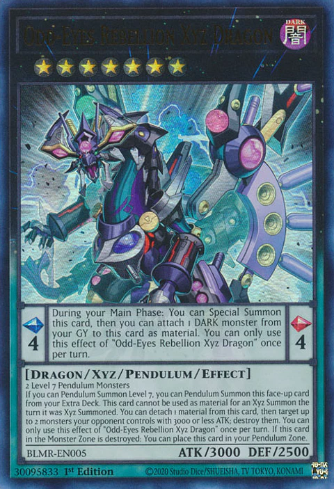Odd-Eyes Rebellion Xyz Dragon - BLMR-EN005 - Ultra Rare 