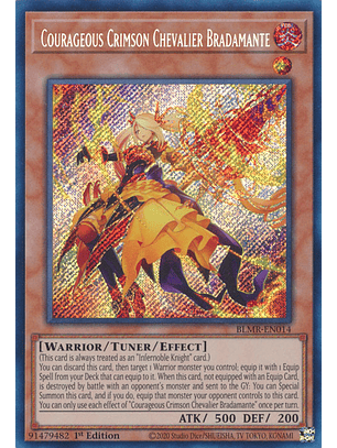 Courageous Crimson Chevalier Bradamante - BLMR-EN014 - Secret Rare 