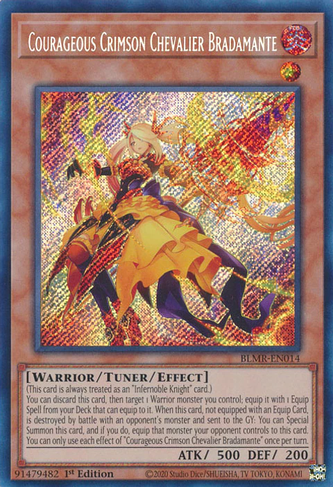 Courageous Crimson Chevalier Bradamante - BLMR-EN014 - Secret Rare 