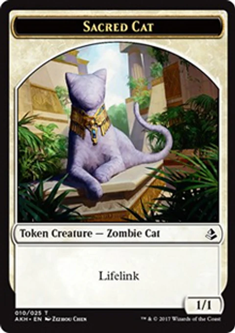 Sacred Cat Token - AKH