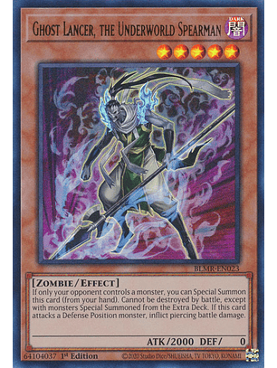 Ghost Lancer, the Underworld Spearman - BLMR-EN023 - Ultra Rare