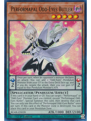 Performapal Odd-Eyes Butler - BLMR-EN028 - Ultra Rare