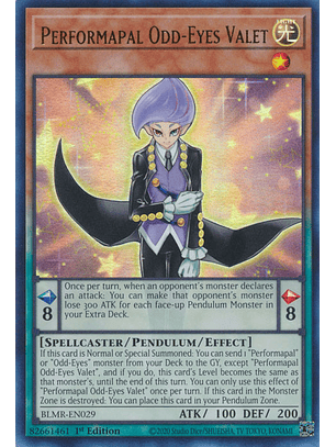 Performapal Odd-Eyes Valet - BLMR-EN029 - Ultra Rare