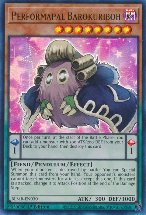 Performapal Barokuriboh - BLMR-EN030 - Ultra Rare 