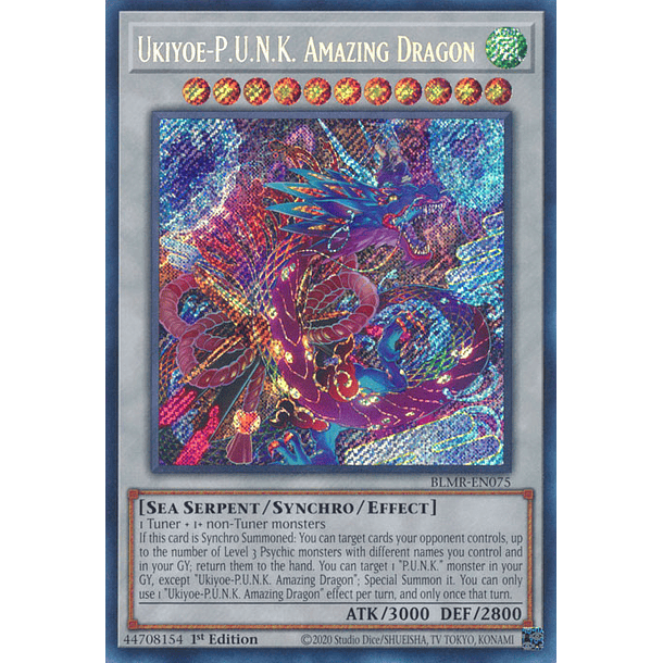 Ukiyoe-P.U.N.K. Amazing Dragon - BLMR-EN075 - Secret Rare