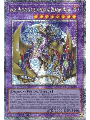 Dark Magician the Knight of Dragon Magic BLMR-EN001 Quarter Century Rare