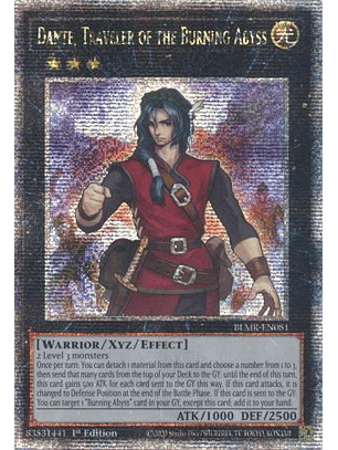 Dante, Traveler of the Burning Abyss - BLMR-EN081 - Quarter Century Rare