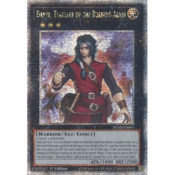 Dante, Traveler of the Burning Abyss - BLMR-EN081 - Quarter Century Rare