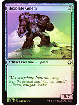 Hexplate Golem - BBD - Foil ★