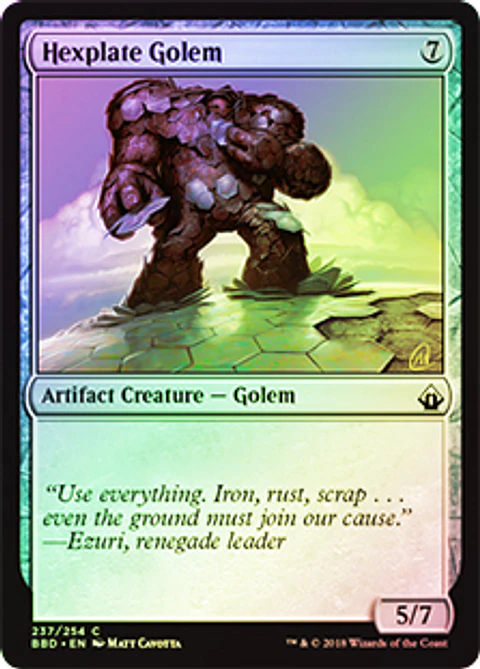 Hexplate Golem - BBD - Foil ★