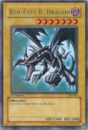 Red-Eyes B. Dragon - SDJ-001 - Ultra Rare 1st Edition 1
